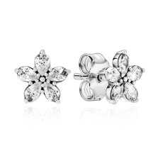 Factory direct sale 925 sterling silver flower new earrings